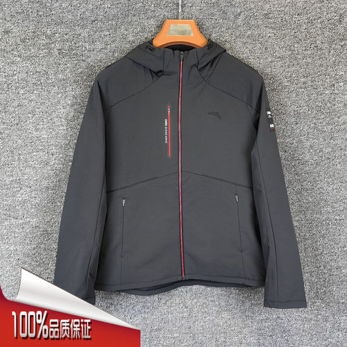 安踏外套女2026春季新款休闲舒适百搭透气梭织连帽上衣162537607N