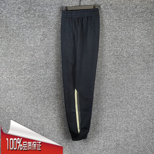 安踏运动裤男2025冬季新款加绒保暖休闲舒适宽松针织裤152548303N