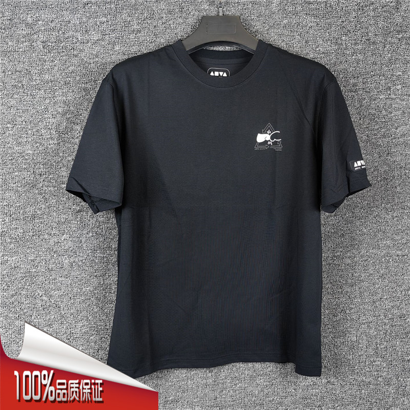安踏简约圆领宽松短袖t恤图片