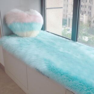 飘窗垫长毛绒阳台垫卧室毛毛垫四季通用加厚定制主卧飘窗垫新款