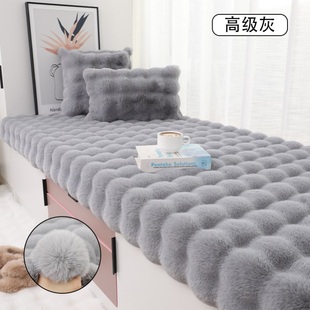 门口绒坐垫毛垫床前脚风 前地垫可打地铺垫满铺毛绒脚垫家用秋冬款