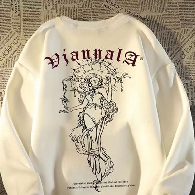 女男童秋冬季纯棉圆领卫衣中大童