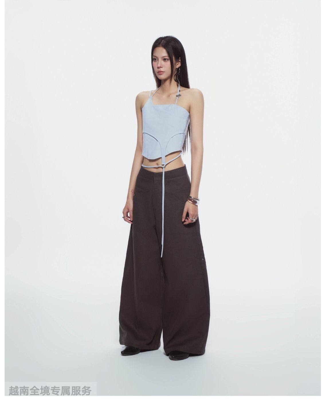 越在线越南小众bunnyhill新款复古风时尚辣妹吊带宽松阔腿裤套装,女装/女士精品,其它制服/套装,淘宝优惠券,粉丝福利购,淘宝优惠卷