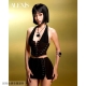 越在线越南小众Alexis性感辣妹挂脖系带露脐背心同款 包臀短裙套装