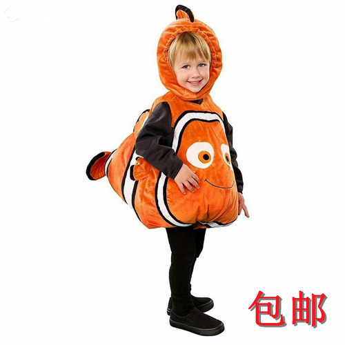 万圣节儿童服装cos小丑鱼演出服