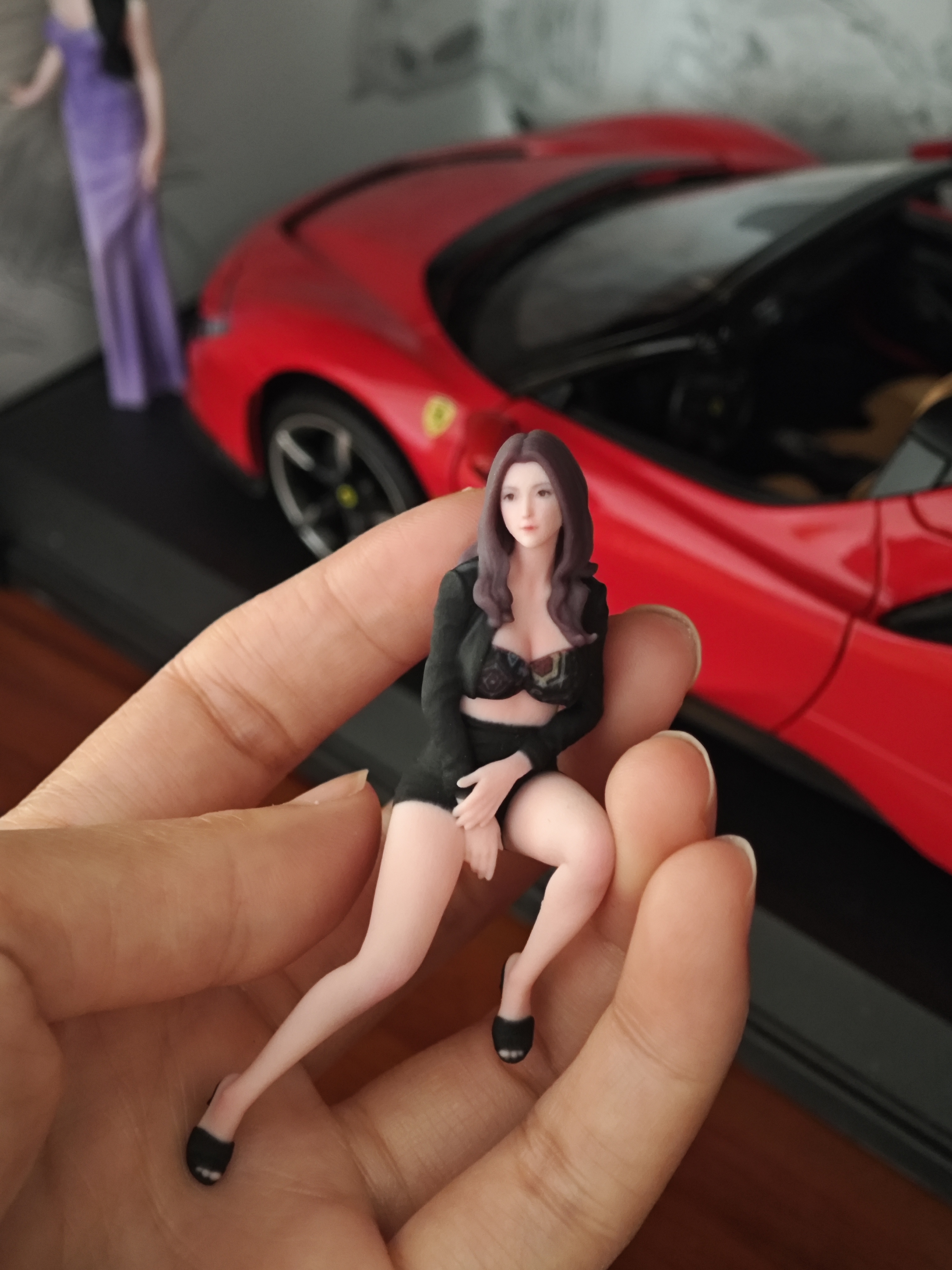 1/18树脂人偶仿真模型收藏车模摆件 车模人偶配件 真人3d手办