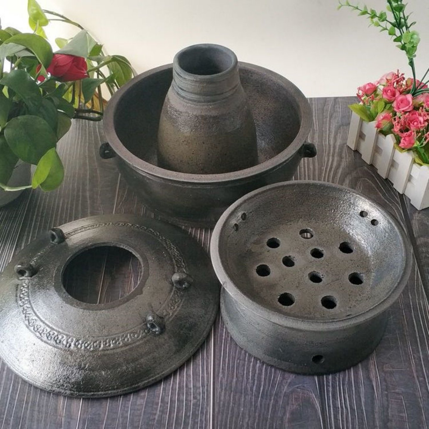 涮羊肉分体煲家用碳火锅木炭传统老式老北京平定土砂锅手工暖锅,厨房/烹饪用具,砂锅/石锅,淘宝优惠券,粉丝福利购,淘宝优惠卷