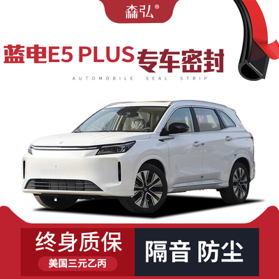 【只做高端】适配蓝电E5 PLUS专用隔音密封条加装全车防尘改装
