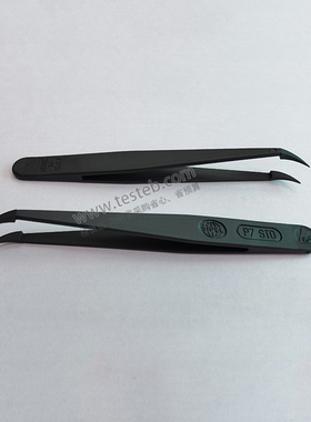 瑞士Sipel P7-STD塑料镊子0.5mm弯尖头 碳纤维树脂耐高温防静电