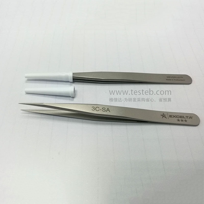 美国Excelta 3C-SA镊子 0.17mm坚硬尖头Neverust不锈钢耐温300℃