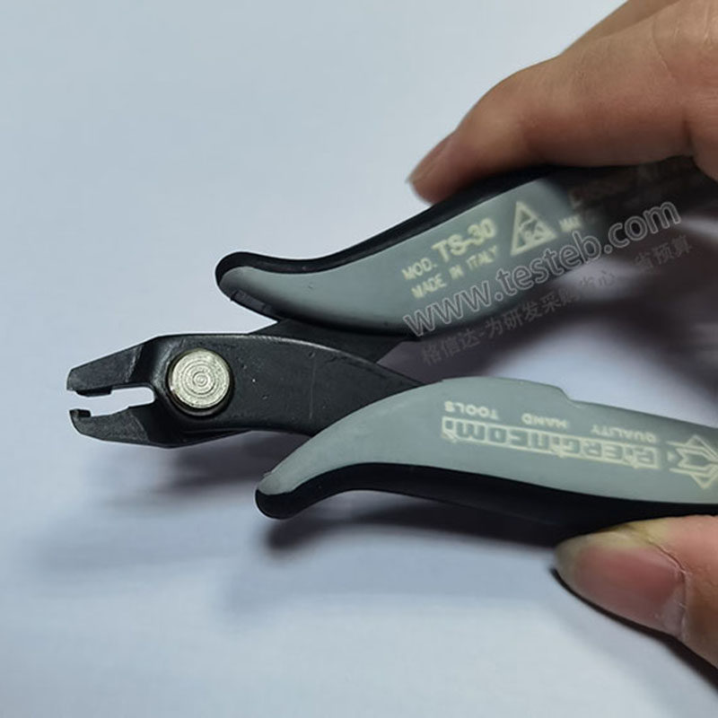 皮尔杰克TS-30压切钳 二极管引脚剪切并压扁成型定在PCB板上焊接