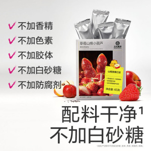 光合星球草莓山楂小葫芦无添加零食儿童棒棒糖宝宝食谱好吃零食