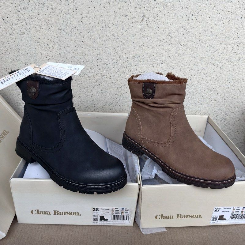 超赞原装出口外贸原单大码短靴 毛里低跟雪地靴骑士靴棉靴37-44码,女鞋,时尚雪地靴,淘宝优惠券,粉丝福利购,淘宝优惠卷