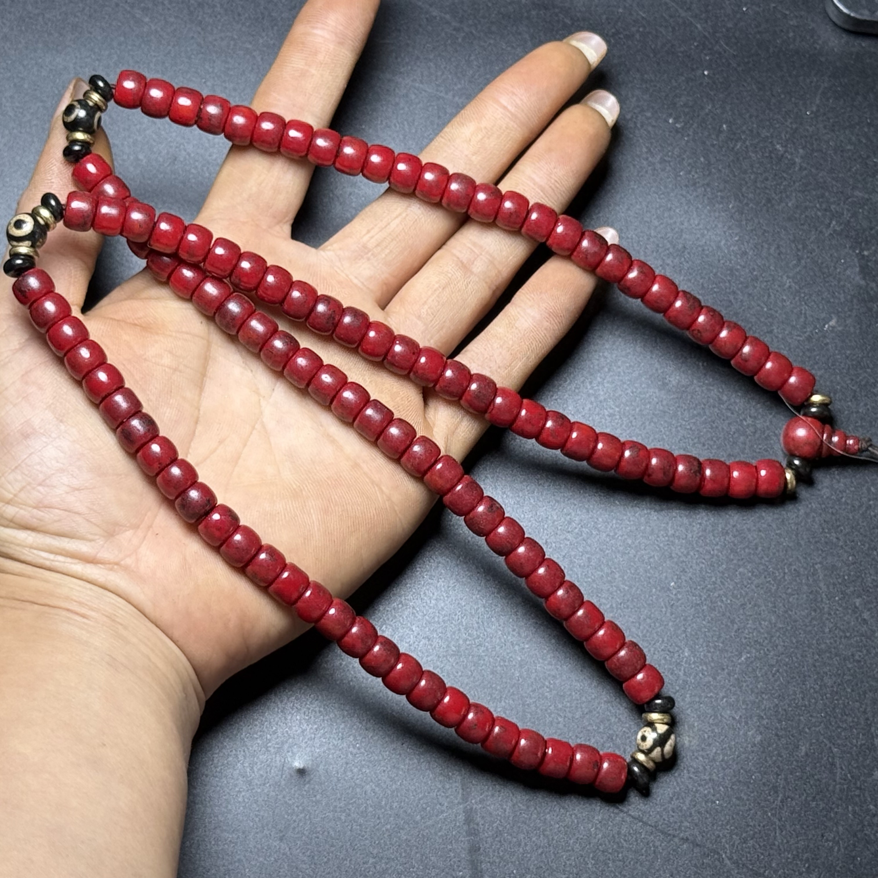 老岫玉包浆挂件高古玉老玉旧玉器玉雕把玩手链手串项链挂件毛衣链