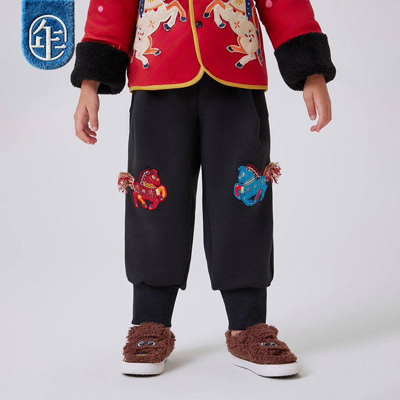 年衣儿童裤子男女童秋冬新款国风卫裤休闲裤宝宝运动裤灯笼裤加绒,童装/婴儿装/亲子装,裤子,淘宝优惠券,粉丝福利购,淘宝优惠卷