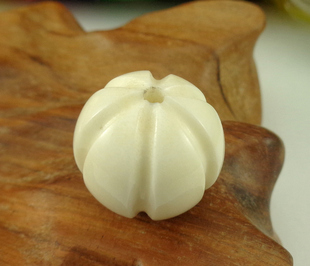 天然鹿角顶珠瓜珠 隔珠圆珠 罕鹿驼鹿角/佛珠文玩金刚星月配饰