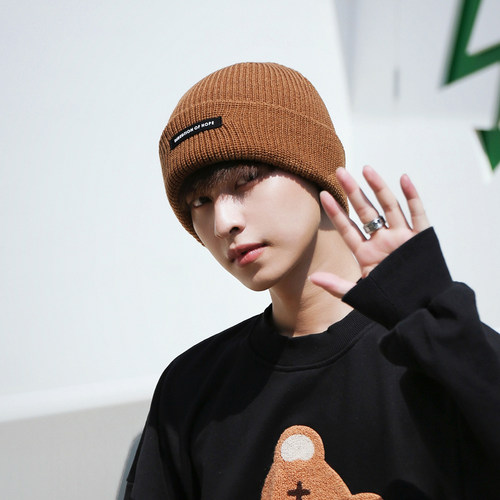 陆少爷毛线帽出游休闲男秋冬