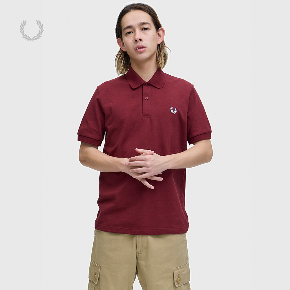 FRED PERRY男装纯色短袖polo衫2026夏季新款基础休闲风翻领上衣