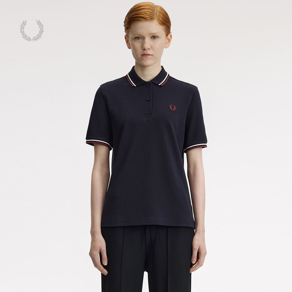 FRED PERRY女装翻领短袖polo衫2026夏季新款麦穗刺绣上衣G3600