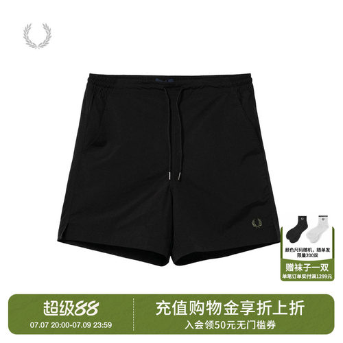 FREDPERRY宽松休闲短裤简约活力