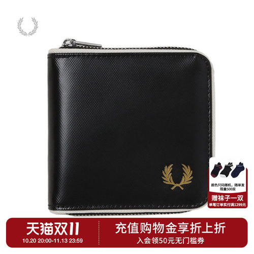 FREDPERRY拉链钱包英伦质感