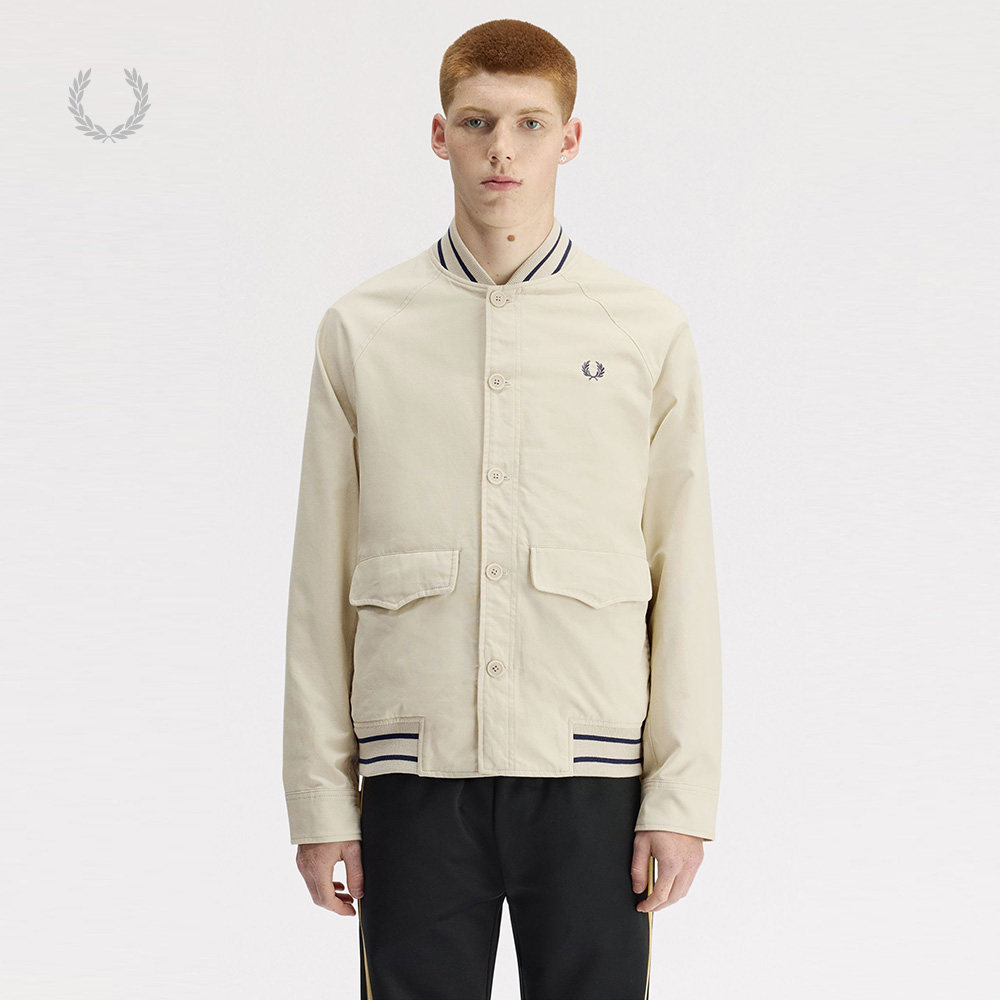 FREDPERRY排扣棒球夹克英伦时尚