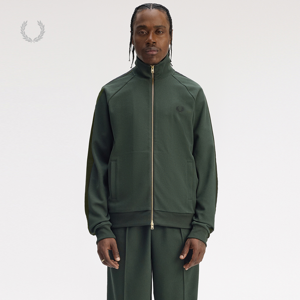 FRED PERRY男士休闲夹克2025冬季新款商务拉链麦穗刺绣外套J1334
