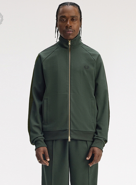 FRED PERRY男士休闲夹克2025冬季新款商务拉链麦穗刺绣外套J1334