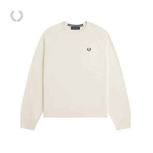 FREDPERRY纯色圆领针织衫