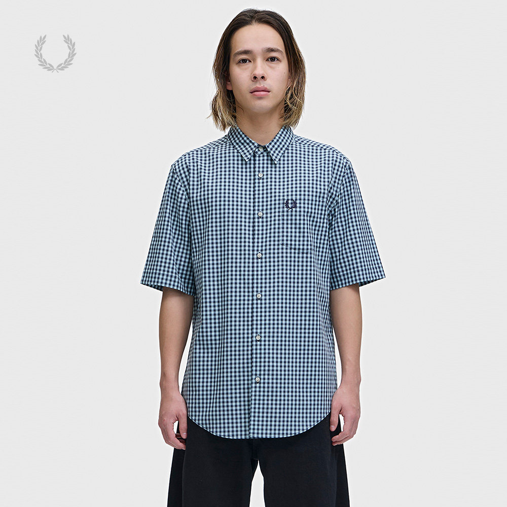 FREDPERRY格纹衬衫复古英伦风