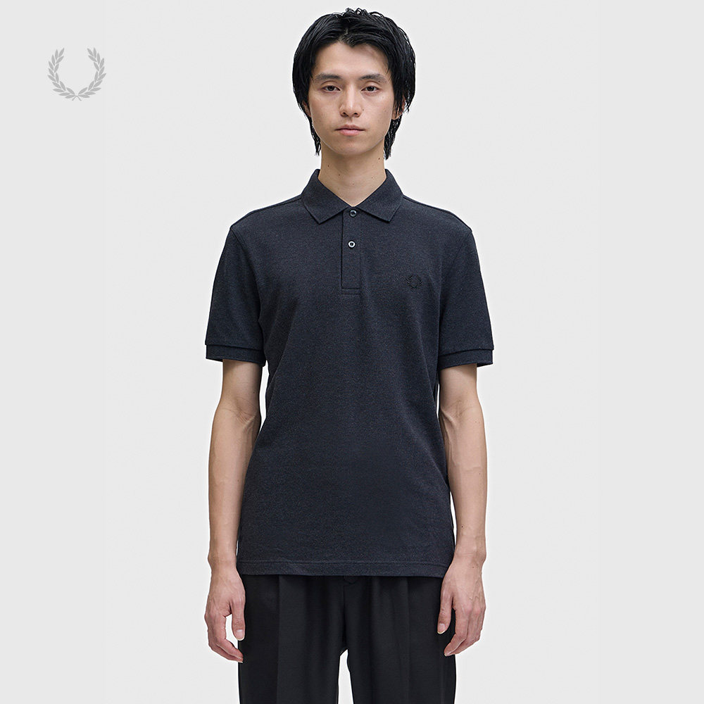 FRED PERRY男装纯色短袖polo衫2026夏季新款简约休闲风翻领上衣