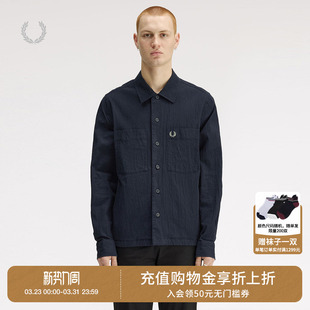 PERRY男装 新款 衬衫 夹克2026春季 简约质感翻领休闲薄外套 式 FRED