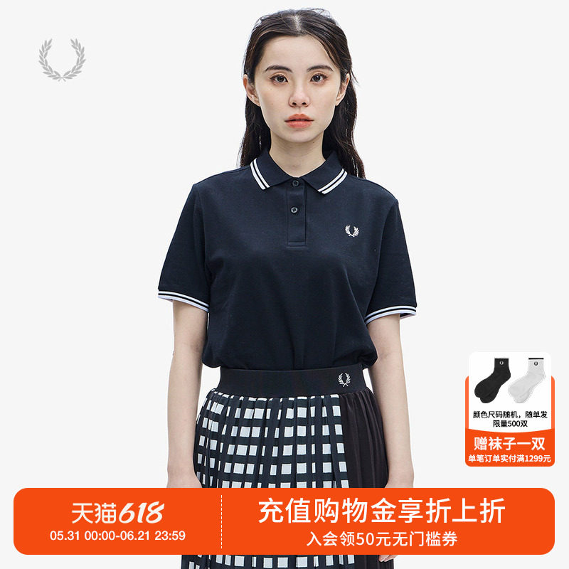 FRED PERRY女装短袖polo衫2026夏季新款时尚活力多色上衣G3600