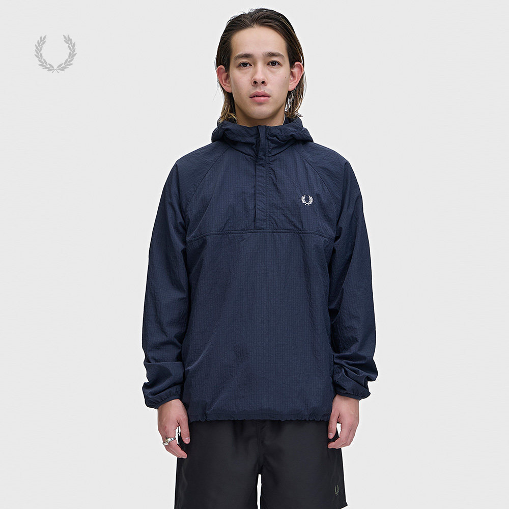 FRED PERRY男装套头连帽夹克2026夏季新款活力户外风休闲薄外套