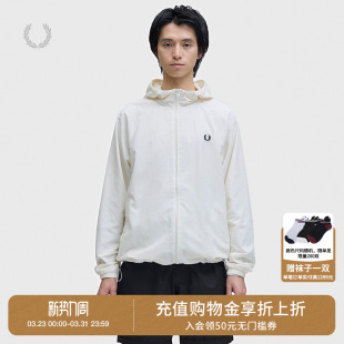 新款 连帽拉链夹克2026春季 简约户外风麦穗刺绣外套 PERRY男装 FRED