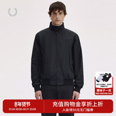 休闲夹克2025冬季 FRED PERRY男士 拉链麦穗刺绣立领宽松外套J7320