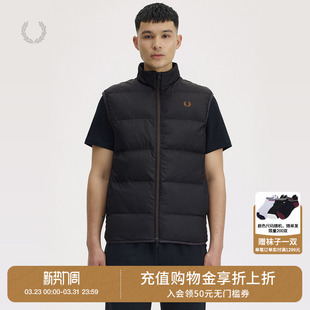 新款 立领拉链绗缝马甲2025冬季 简约户外风背心外搭 PERRY男装 FRED