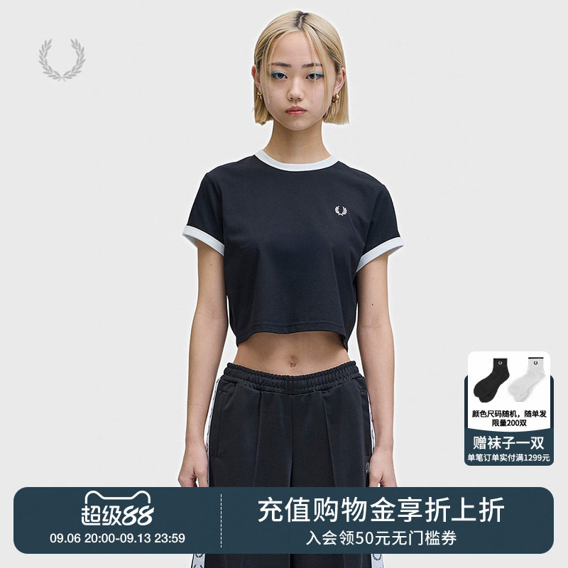FREDPERRY合身短袖T恤青春时尚图片