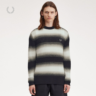 夏季 针织衫 PERRY男士 K7612 休闲拼色条纹长袖 羊毛衫 新款 FRED