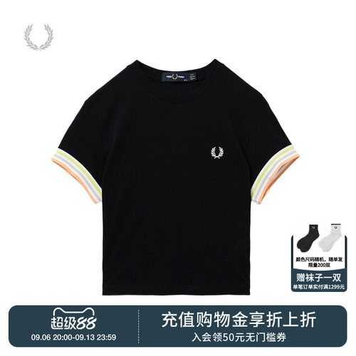FREDPERRY合身短袖T恤时尚活力