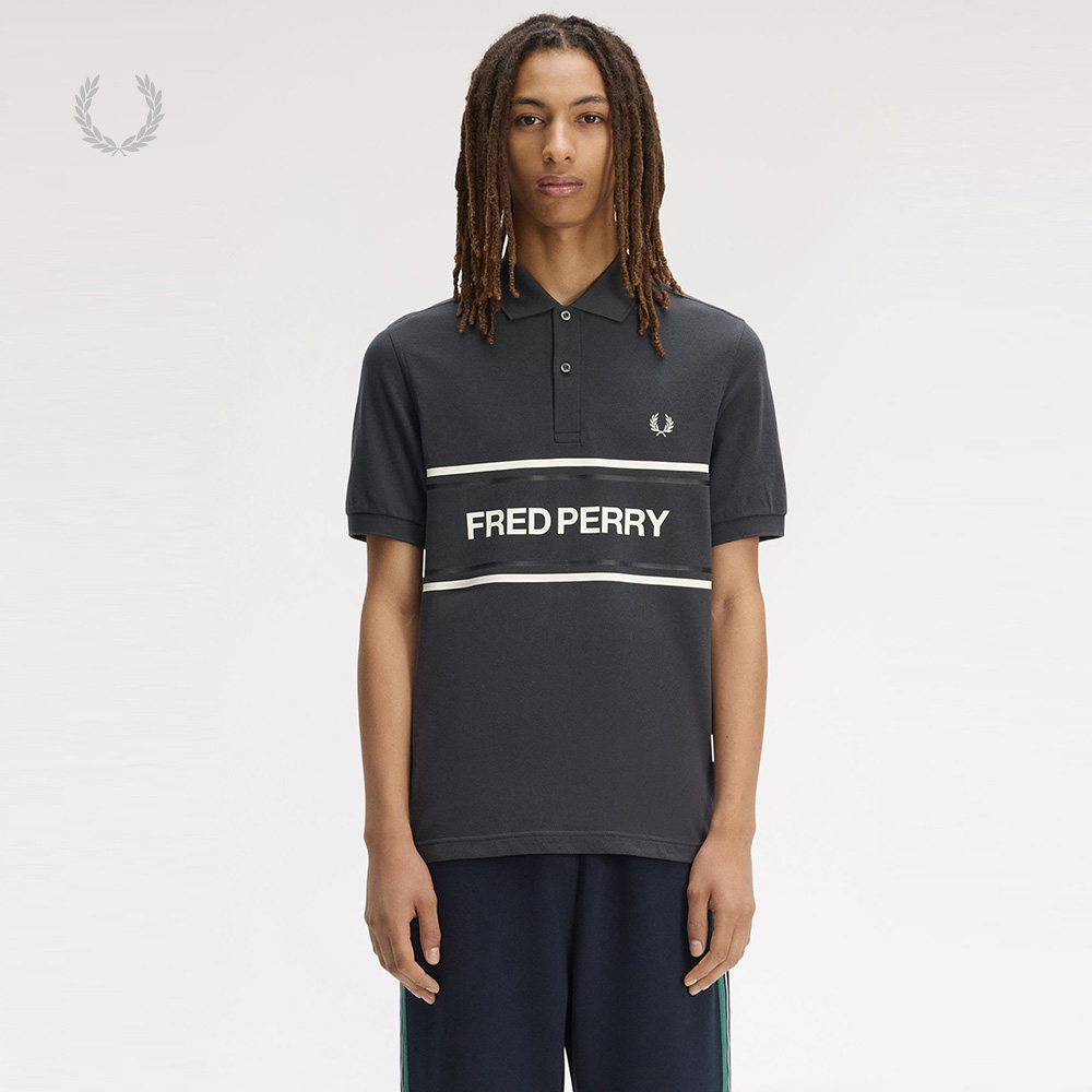 FRED PERRY男装翻领短袖polo衫2026夏季新款休闲活力logo印花上衣