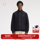 休闲夹克2026春季 FRED PERRY男士 拉链麦穗刺绣宽松立领外套J2317