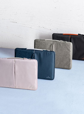 日本SANWA超轻内胆包绒毛包裹双拼设计笔记本电脑包13.3商务手提包防震便携公文包适用14/16华为苹果MAC电脑