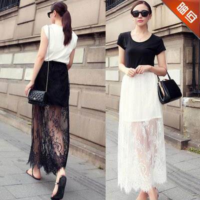 Wide waist Sandy beach New products comfortable Seaside Light and thin Women's wear Beach summer skirt Waist Market fold Vacation windin the Women's clothing/Boutique , Skirts  category - from Buy2taobao.com to provide professional Taobao agent buy service