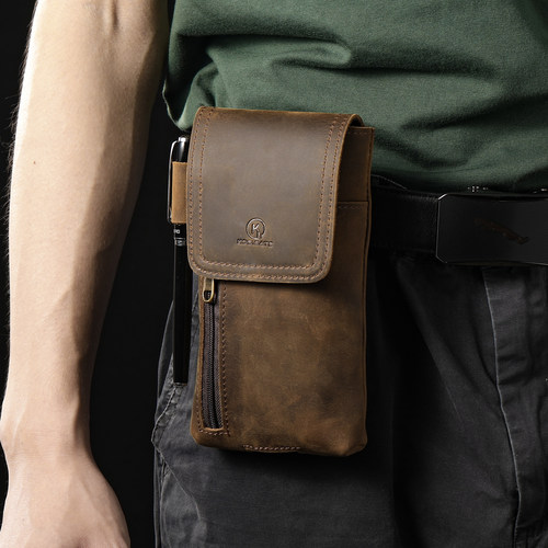 KOSIBATE牛皮手机包多功能便捷