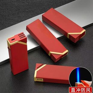 新款防风打火机金属磨砂直冲可充气打火机广告定制批发订做印字