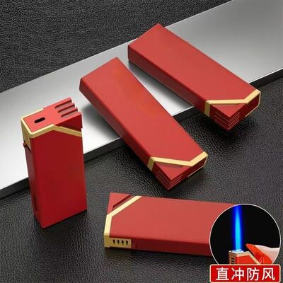 新款防风打火机金属磨砂直冲可充气打火机广告定制批发订做印字