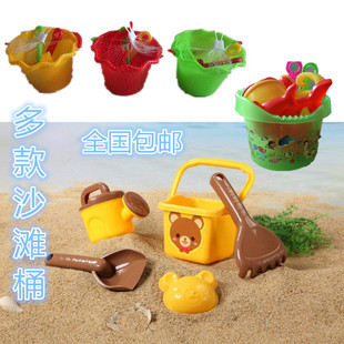 决明子 儿童沙滩玩具 宝宝玩沙工具 包邮 沙滩桶 大号加厚沙滩桶