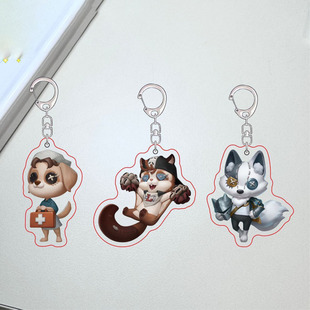 第五人格奇珍随从骑士狼拉拉队员医生周边双面亚克力钥匙扣小礼物