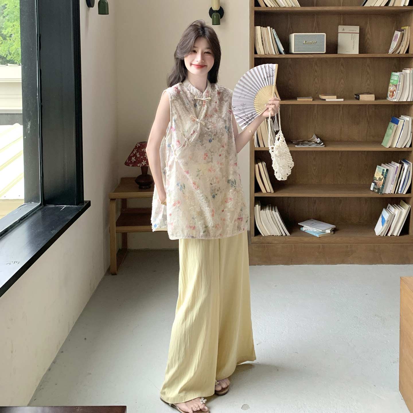 夏季新中式风套装两件套#2559-P160-K238,女装套装/套裙,2C111